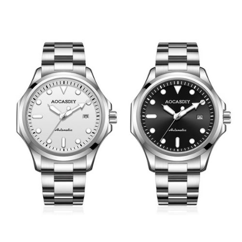 Men's Automatic Mechanical, Stainless Steel Strap Wristwatch