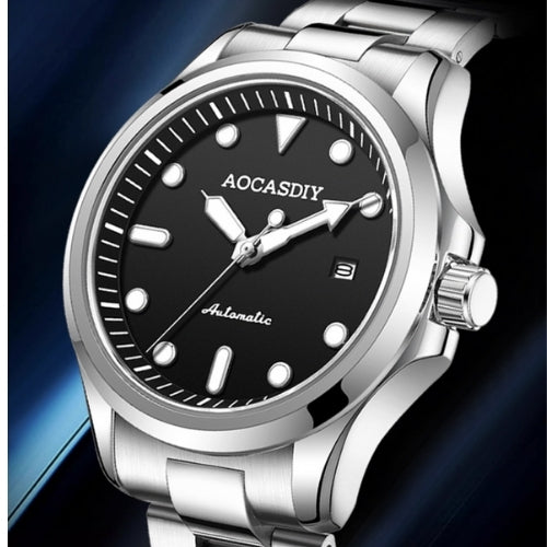 Men's Automatic Mechanical, Stainless Steel Strap Wristwatch