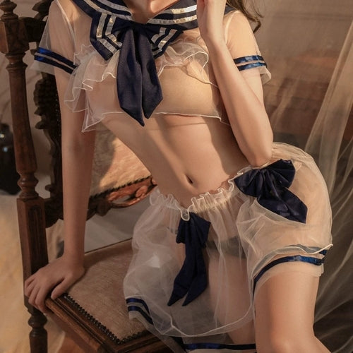 Sexy Butterfly Transparent Lingerie Uniform