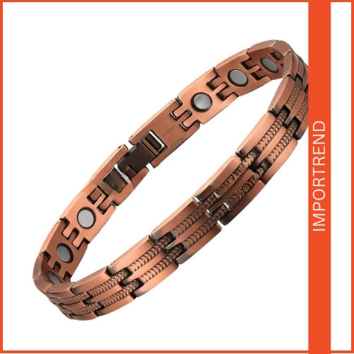 Magnetic Copper Bracelet with Folding Clasp