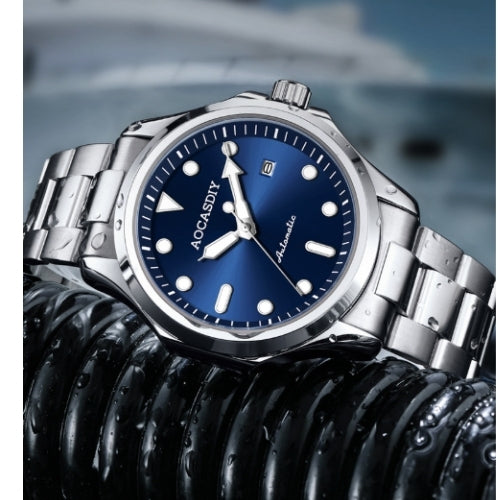 Men's Automatic Mechanical, Stainless Steel Strap Wristwatch