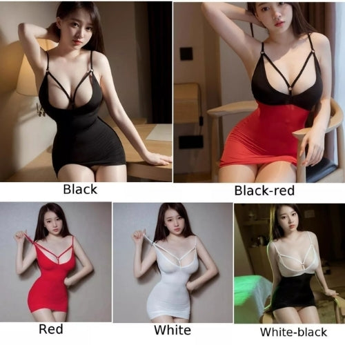 Sheer Nightgown Teasing & Easy to Take Off