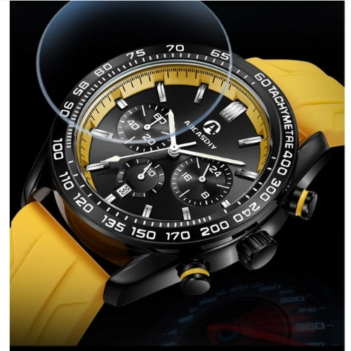 Men's Multifunction Silicone Strap Watch
