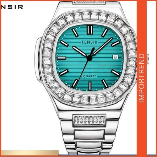 Full Diamond Men's Wristwatch
