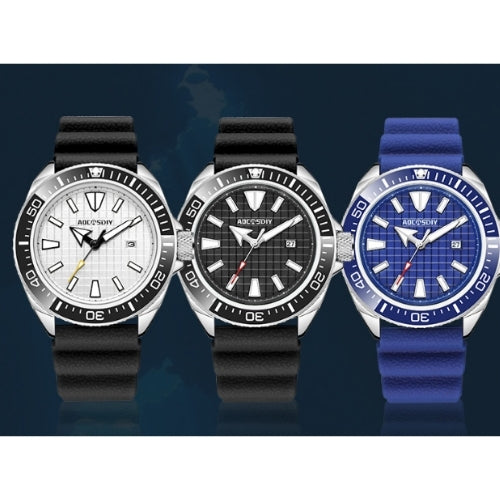 Men's Casual Quartz Watch with Silicone Strap