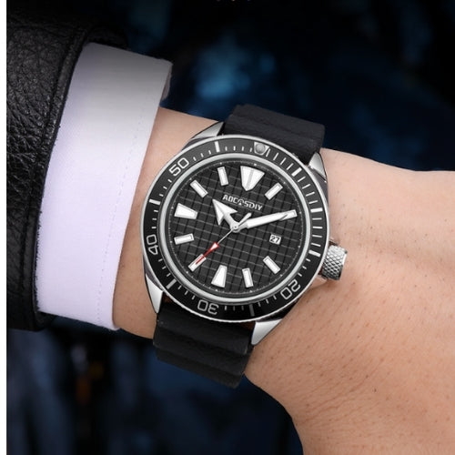 Men's Casual Quartz Watch with Silicone Strap