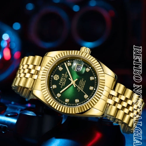 Men's Fashion Diamond Quartz Watch