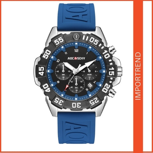 Men's Square Quartz Watch | Luminous & Calendar