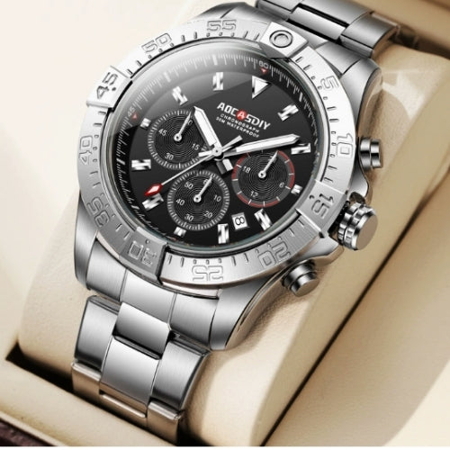 Men's Three-Eye Six-Pin Quartz Watch