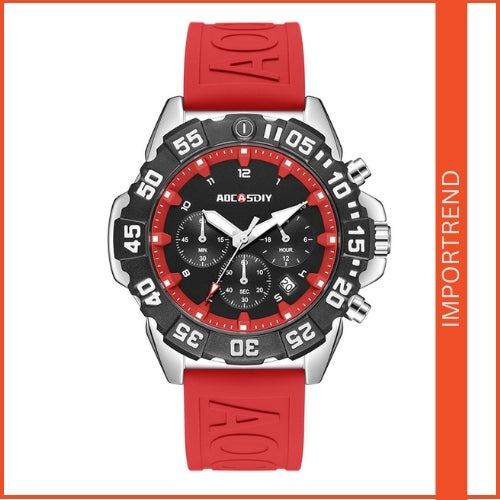 Men's Square Quartz Watch | Luminous & Calendar