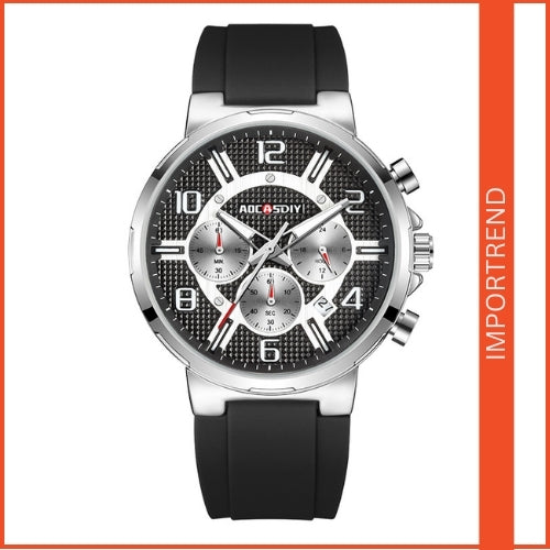 Men's Sports Watch – Large Dial & Silicone Strap
