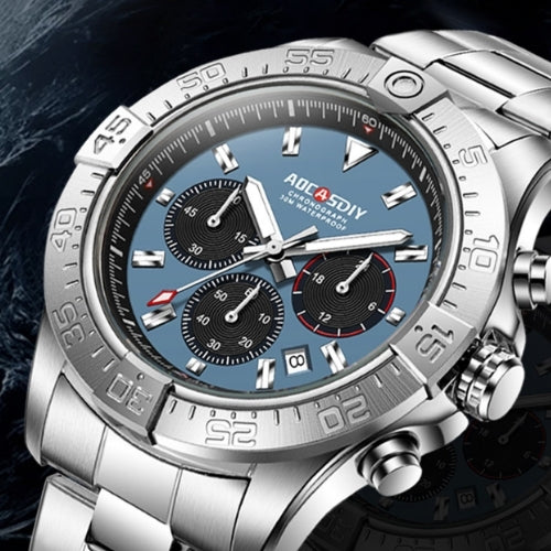 Men's Three-Eye Six-Pin Quartz Watch