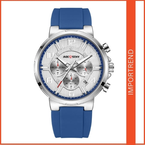 Men's Sports Watch – Large Dial & Silicone Strap