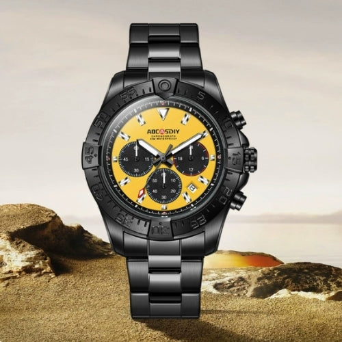 Men's Three-Eye Six-Pin Quartz Watch