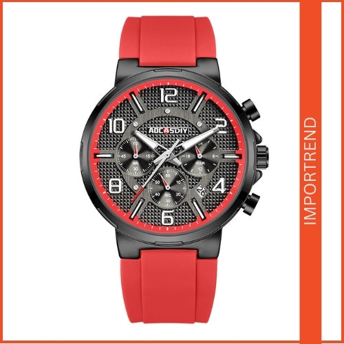Men's Sports Watch – Large Dial & Silicone Strap