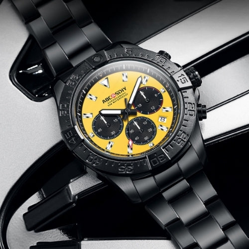 Men's Three-Eye Six-Pin Quartz Watch