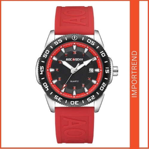Men's Student Watch with Silicone Strap