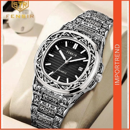 Men's Square Quartz Watch