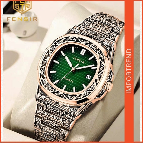 Men's Square Quartz Watch