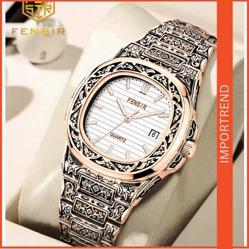 Men's Square Quartz Watch