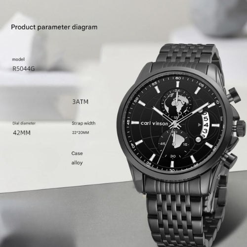 Multifunctional Men’s Sports Chronograph Wristwatch