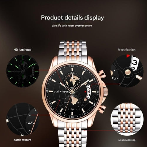 Multifunctional Men’s Sports Chronograph Wristwatch