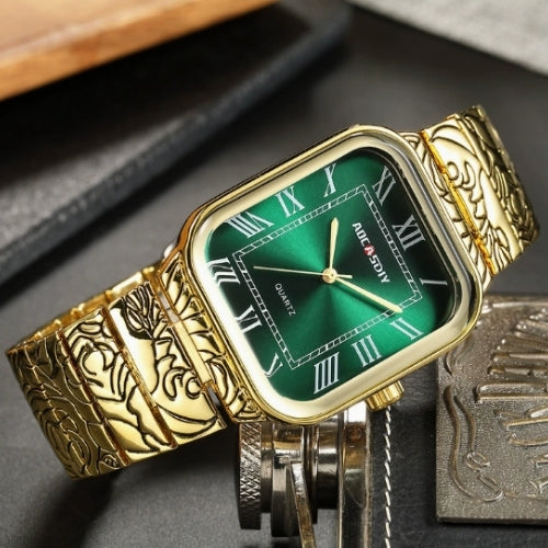 Men's Rectangle Quartz Watch