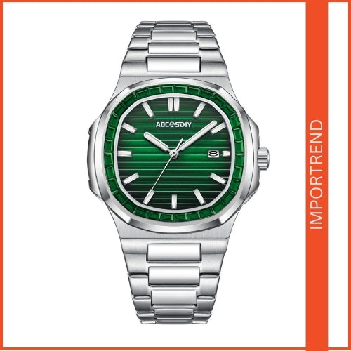 Men's Diamond Watch & Stainless Steel Strap