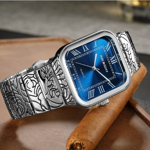 Men's Rectangle Quartz Watch