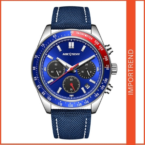Men's Waterproof Quartz Chronograph Watch