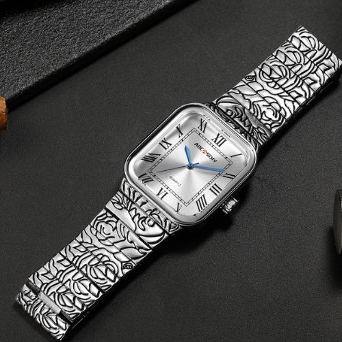 Men's Rectangle Quartz Watch