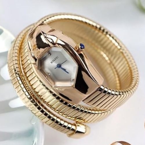 Women's Snake-Shaped Quartz Watch