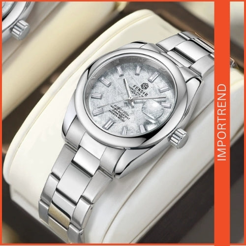 Men's Stainless-Steel Quartz & Automatic Watch