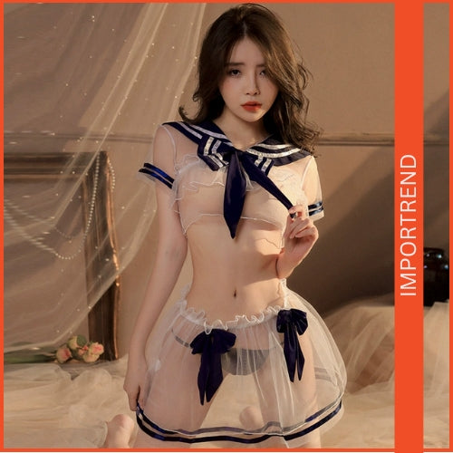 Sexy Butterfly Transparent Lingerie Uniform