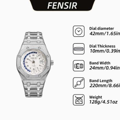 Men's Large Dial Quartz Watch