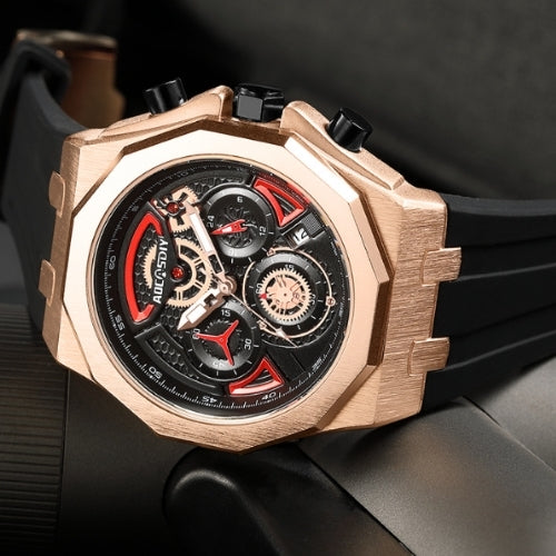Men's Sports Waterproof, Quartz Movement, Silicone Strap Watch