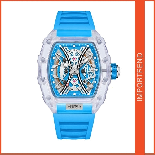 Transparent Men's Luminous Silicone Watch