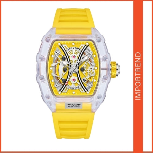Transparent Men's Luminous Silicone Watch