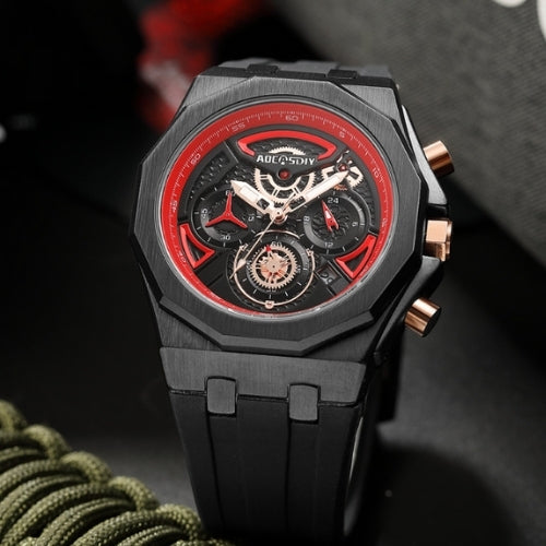 Men's Sports Waterproof, Quartz Movement, Silicone Strap Watch