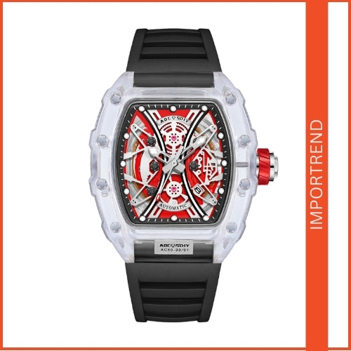 Transparent Men's Luminous Silicone Watch