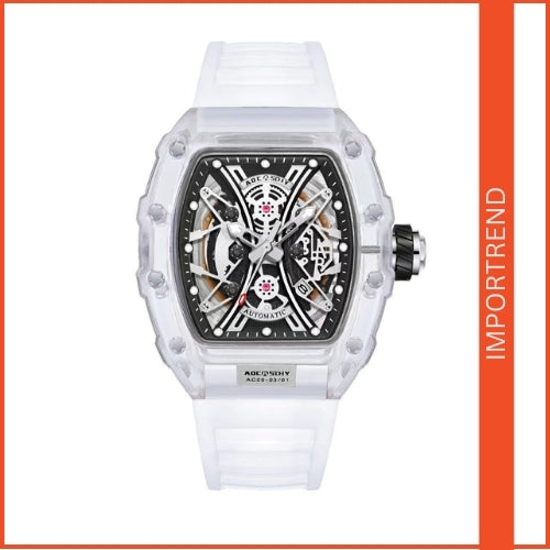 Transparent Men's Luminous Silicone Watch