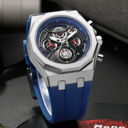 Men's Sports Waterproof, Quartz Movement, Silicone Strap Watch