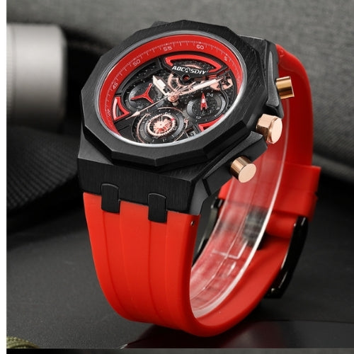 Men's Sports Waterproof, Quartz Movement, Silicone Strap Watch
