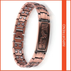 Red Copper Magnet Negative Ion Bracelet for Men