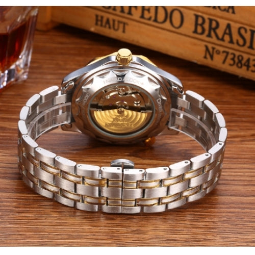 Stylish Luminous Gold Men's Automatic Watch