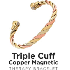 Triple Copper Magnetic Bracelet for Men & Women