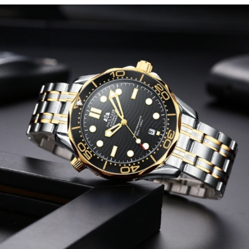 Stylish Luminous Gold Men's Automatic Watch