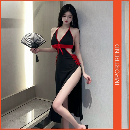 Deep V Neck Nightwear Set