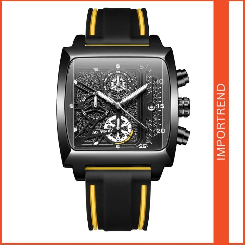 Men's Large Square Quartz Watch