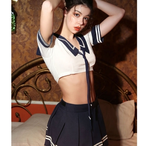 Sexy Student Pleated Miniskirt